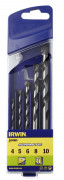 Свёрла по бетону - набор: 4-5-6-7-8-10 мм, IRWIN, ( T000993 )