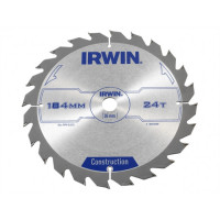 Диск пильный Construction 184х2,5x24Tx16 мм по дереву, IRWIN, ( 1907699 )