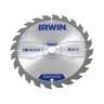 Диск пильный Construction 184х2,5x24Tx16 мм по дереву, IRWIN, ( 1907699 )