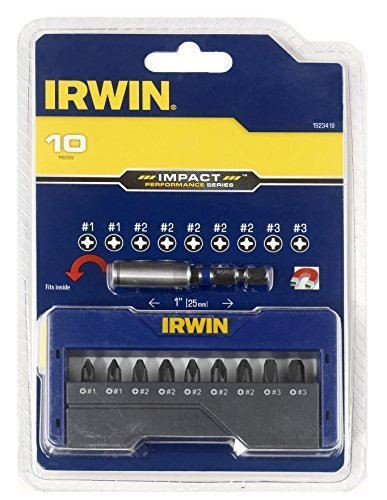 Набор насадок ударопрочных  - 10 шт: 2 x PH1 / 5 x PH2 / 2 x PH3-25 мм + держатель, IRWIN, ( 1923419 ) Набор насадок ударопрочных  - 10 шт: 2 x PH1 / 5 x PH2 / 2 x PH3-25 мм + держатель, IRWIN, ( 1923419 )