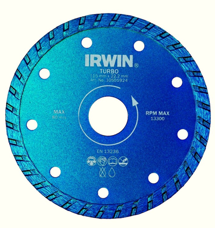 Диск алмазный TURBO 150 /22,2 мм, IRWIN, ( 10505926 )