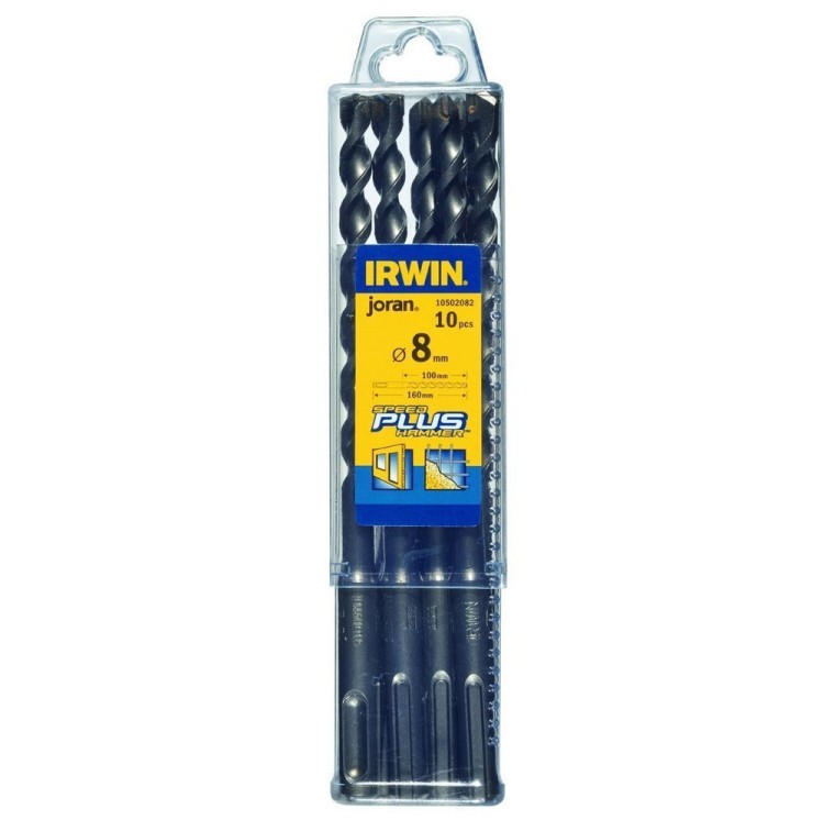 Бур Speedhammer  SDS-plus 8 x160, 10 шт/уп, IRWIN, ( 10502082 )