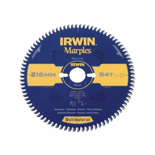 Диск пильный MARPLES Multimaterial 250x2,5х84Tx30 мм, по дереву и ламинату, IRWIN, ( 1897469 ) Диск пильный MARPLES Multimaterial 250x2,5х84Tx30 мм, по дереву и ламинату, IRWIN, ( 1897469 )