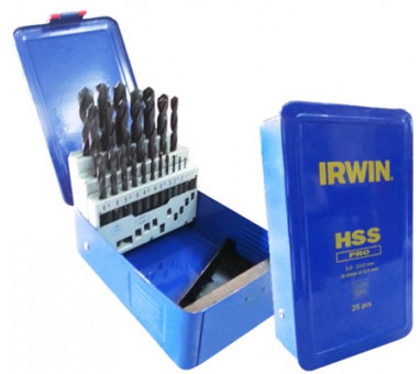 Набор сверл по металлу HSS PRO, 1-13 мм, упак 25 шт., IRWIN, ( 10502504 ) Набор сверл по металлу HSS PRO, 1-13 мм, упак 25 шт., IRWIN, ( 10502504 )