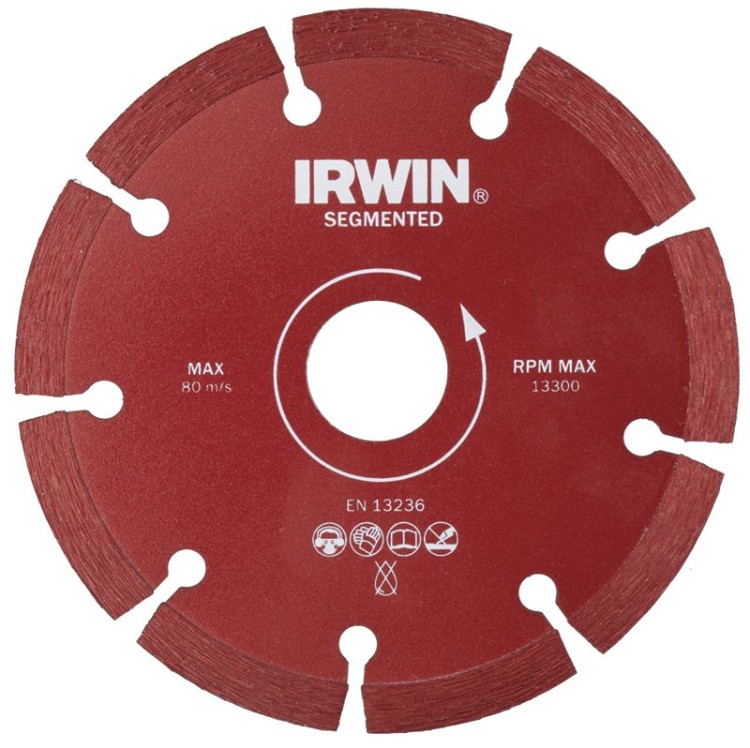 Диск алмазный 150 /22,2 мм сегментный (сухая резка), IRWIN, ( 10505931 )