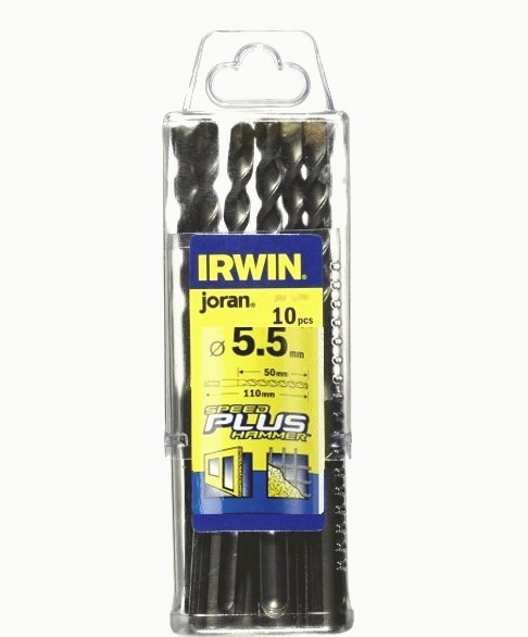 Бур Speedhammer  SDS-plus 5,5 x50/110, 10 шт/уп, IRWIN, ( 10502073 )