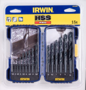 Набор сверл по металлу HSS PRO, 1,5 мм-10 мм, 15 шт, IRWIN, ( 10503989 ) Набор сверл по металлу HSS PRO, 1,5 мм-10 мм, 15 шт, IRWIN, ( 10503989 )
