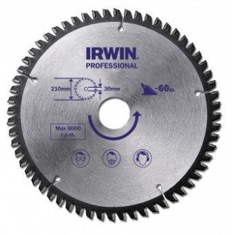 Диск пильный PRO-LINE ALUMINIUM 184X48X30/25/20/16 по алюминию, пластику, ДСП, IRWIN, ( 10501581 ) Диск пильный PRO-LINE ALUMINIUM 184X48X30/25/20/16 по алюминию, пластику, ДСП, IRWIN, ( 10501581 )