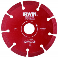 Диск алмазный 230 /22,2 мм сегментный (сухая резка), IRWIN, ( 10505933 )
