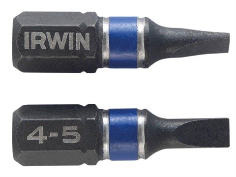 Насадка Шлиц 4,5 мм (2 шт/уп.) ударопрочная, IRWIN, ( 1923364 )