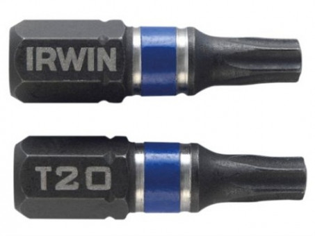 Насадка Torx 20 (2 шт/уп.) 25 мм ударопрочная, IRWIN, ( 1923330 )