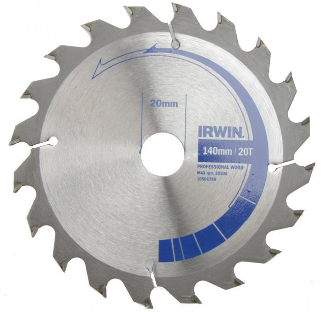 Диск пильный PRO WOOD 140x20Тx20/16/13/12,7 мм, IRWIN, ( 10506788 )