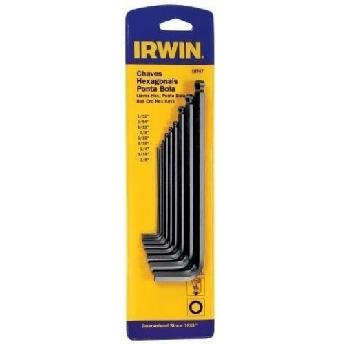 Ключи шестигранные набор  L с шариком 9 шт 1,5-10 мм (5уп/кор), IRWIN, ( Т10750-10504814 )
