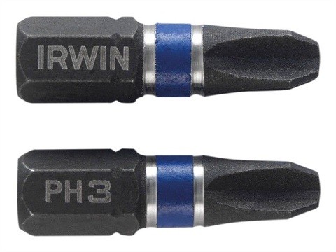 Насадка Ph3 25 мм (2 шт/уп) ударопрочная, IRWIN, ( 1923323 )