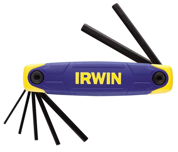 Набор складных шестигранных ключей: 2,0 - 2,5 - 3,0 - 4,0 - 5,0 - 6,0 - 8,0, IRWIN, ( T10765 )