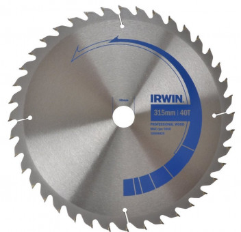 Диск пильный PRO WOOD 315x40Tx30 мм, IRWIN, ( 10506826 ) Диск пильный PRO WOOD 315x40Tx30 мм, IRWIN, ( 10506826 )